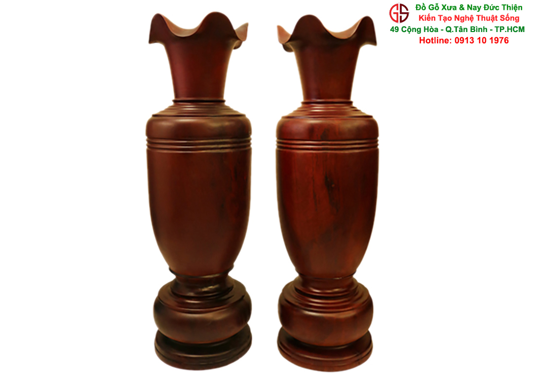 Lộc Bình Gỗ Nguyên Khối Đẹp