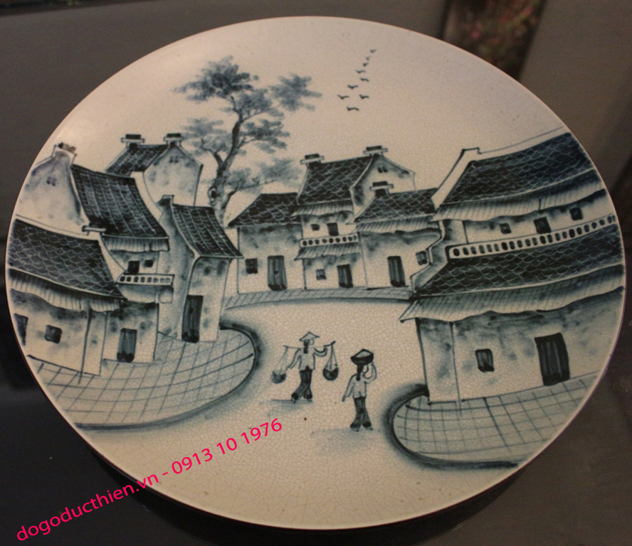 Đĩa Sứ Da Rạn - Phố Cổ